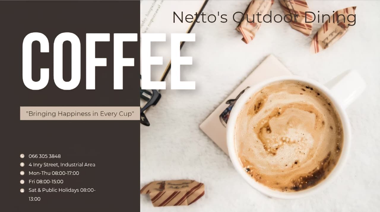Coffee served at a Netto's community event
